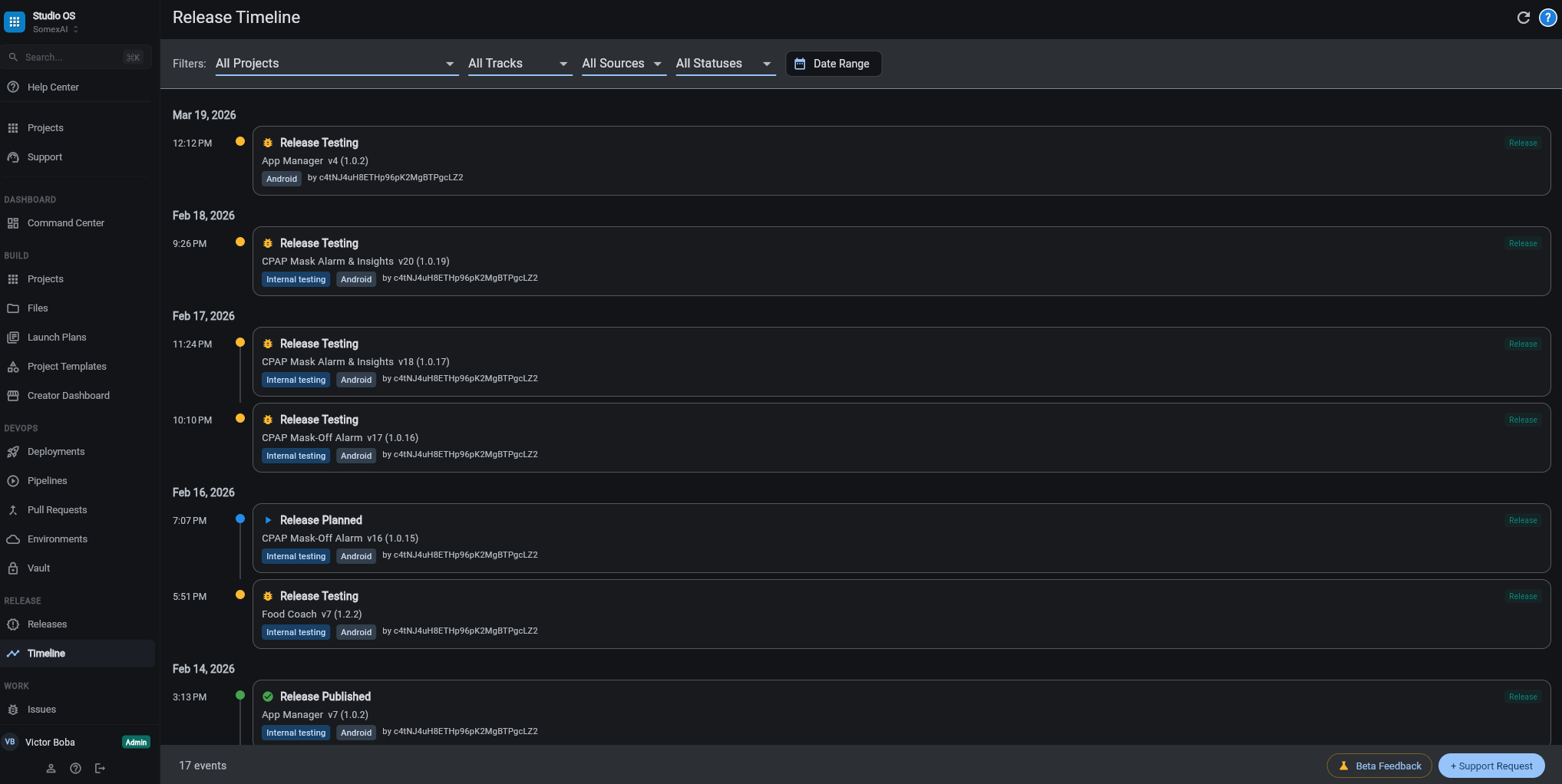 SomexAI Studio OS screenshot