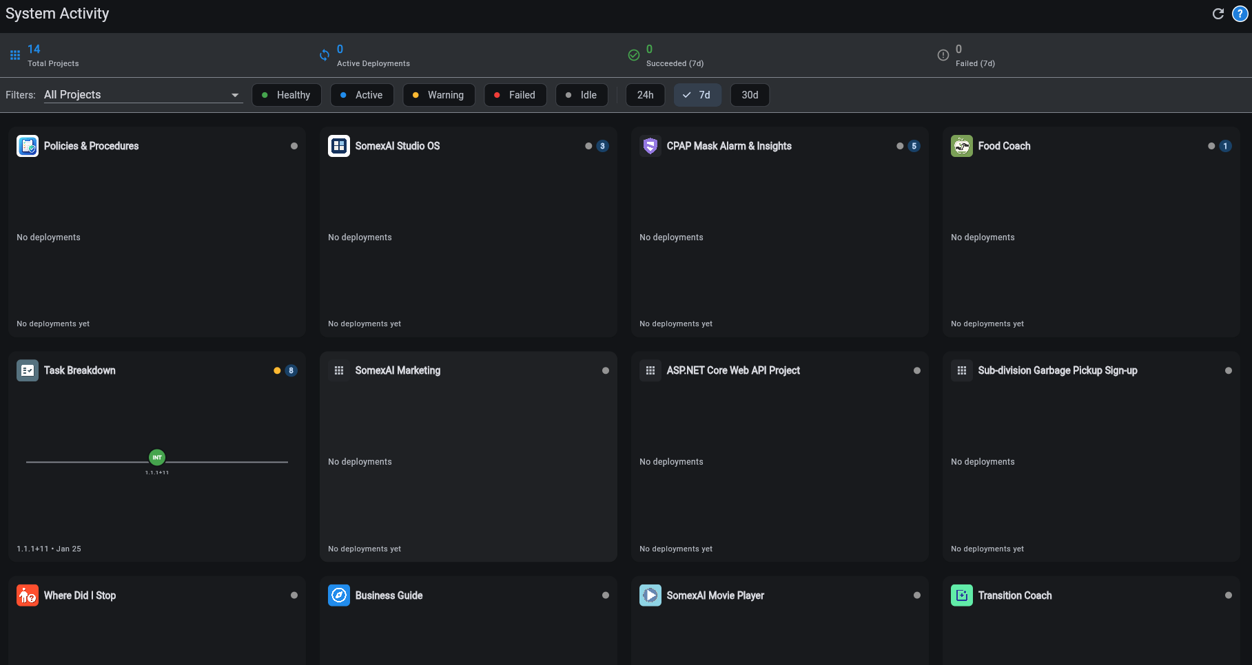 SomexAI Studio OS screenshot