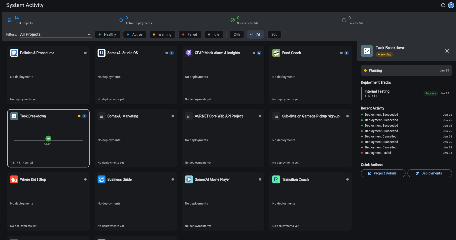 SomexAI Studio OS screenshot