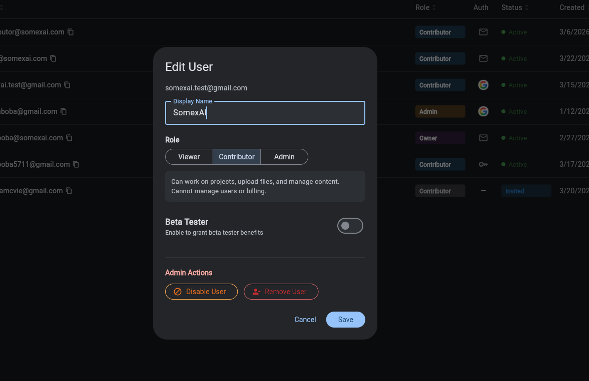 SomexAI Studio OS screenshot