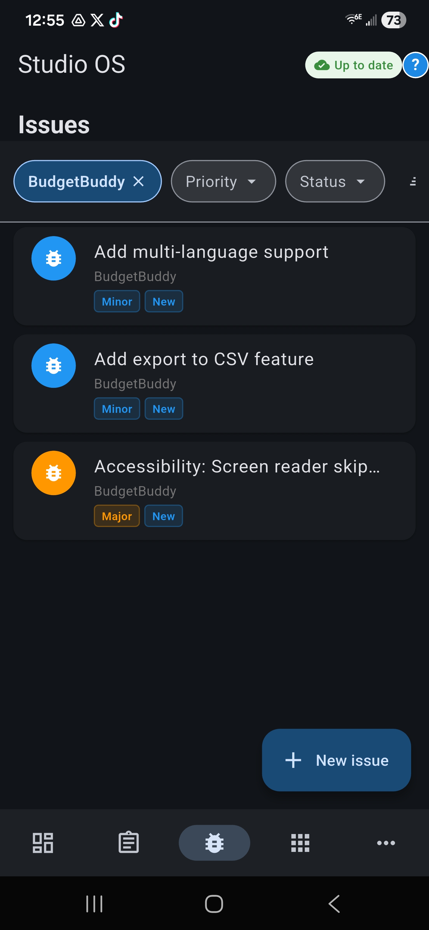 Studio OS Android screenshot