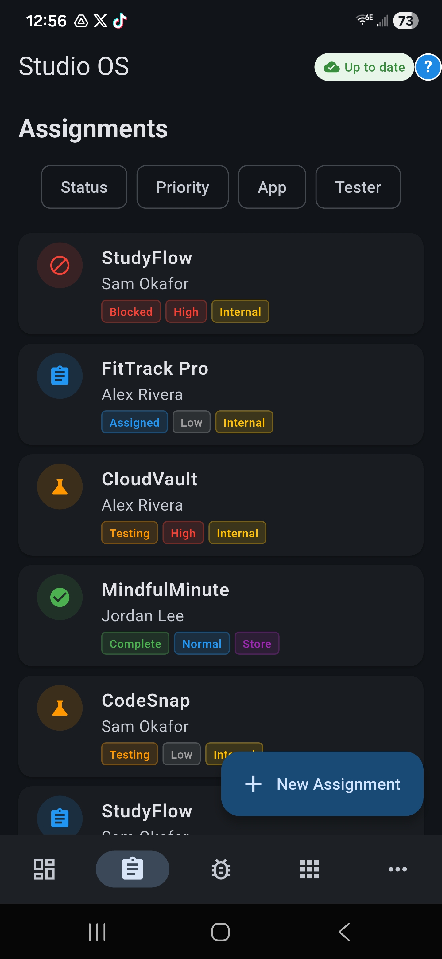 Studio OS Android screenshot