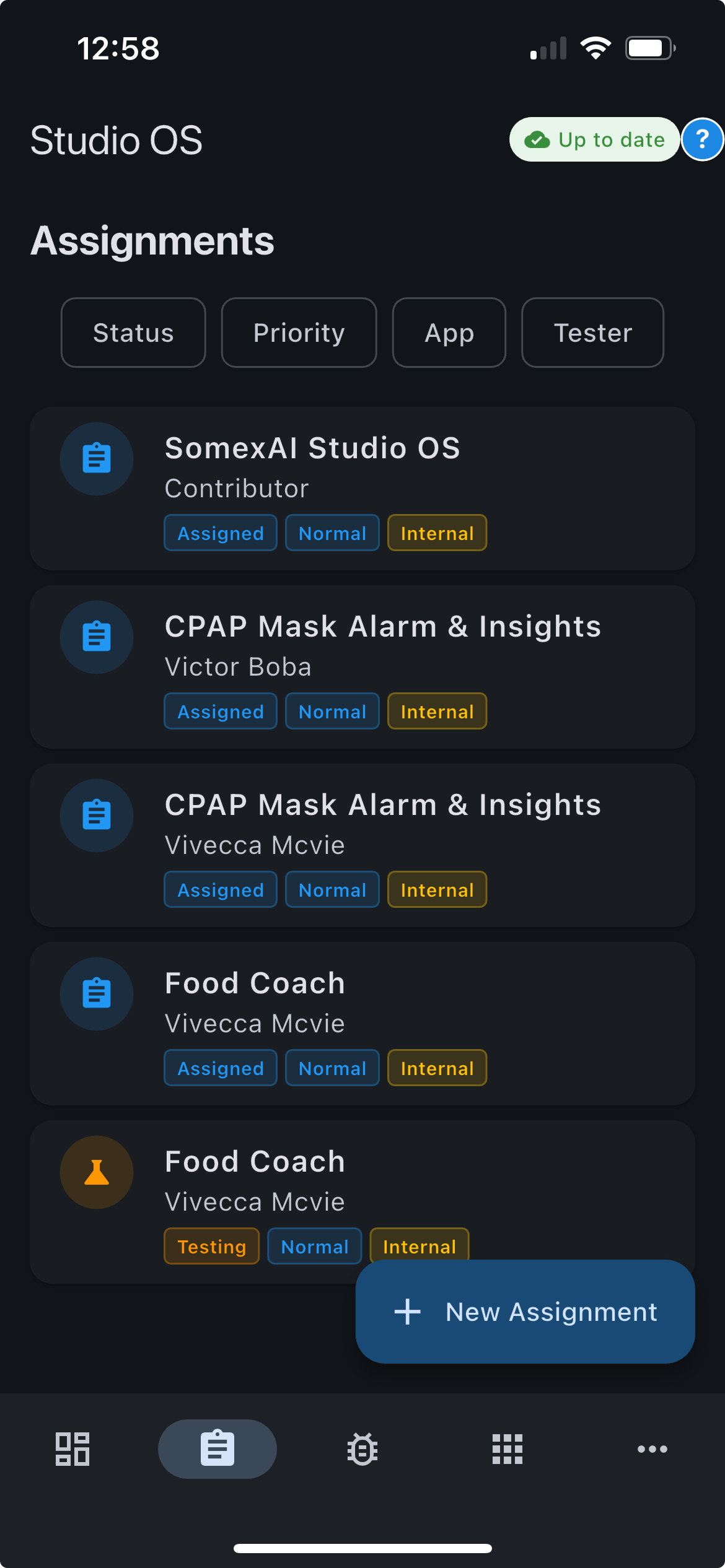 Studio OS iPhone screenshot